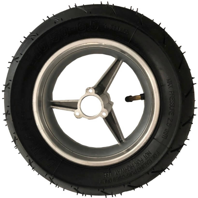 MotoTec Replacement REAR WHEEL ASSEMBLY 154mm for Gas Pocket Bikes