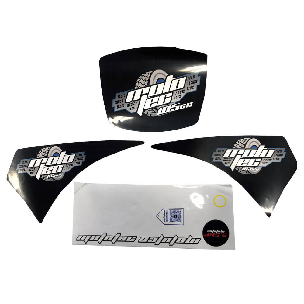 MotoTec Replacement STICKER KIT for 105cc Gas Mini Bike