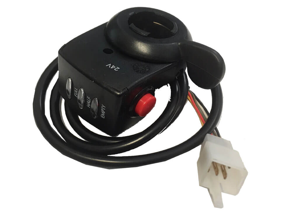MotoTec Replacement THUMB THROTTLE (24V) For Solar Kart