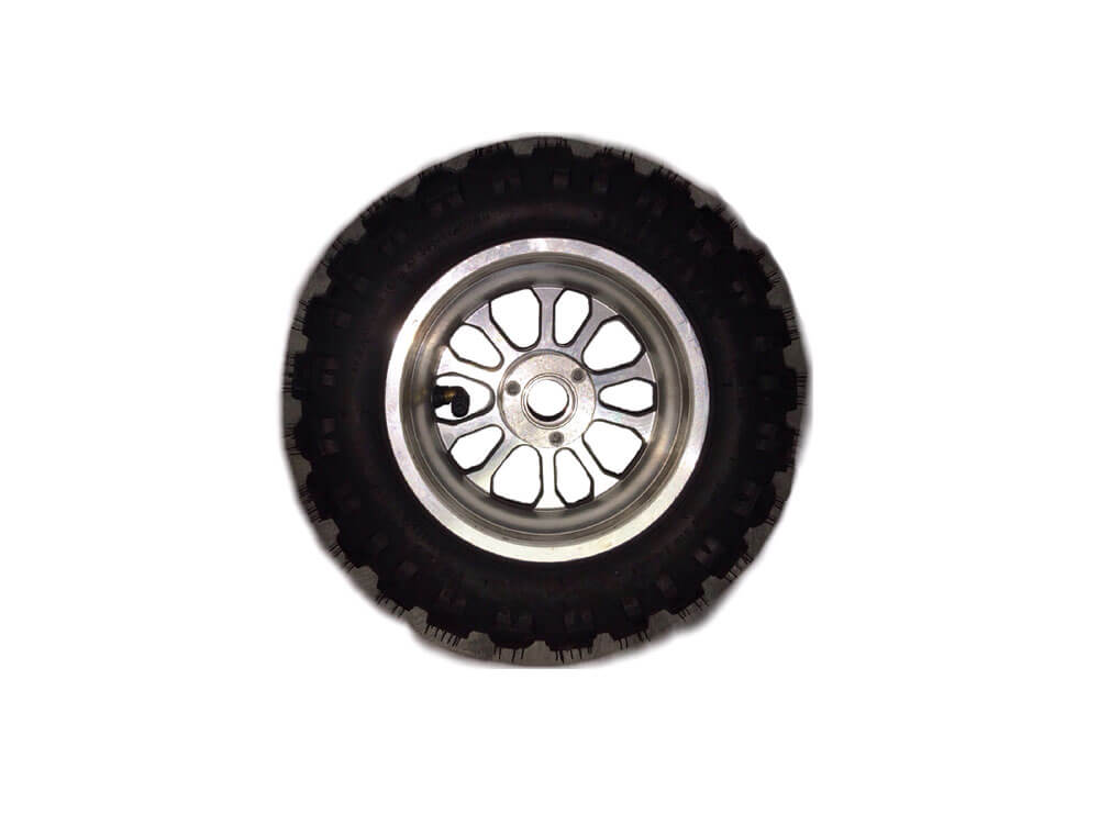MotoTec Replacement WHEEL ASSEMBLY for 3-Speed 49cc Gas Scooter