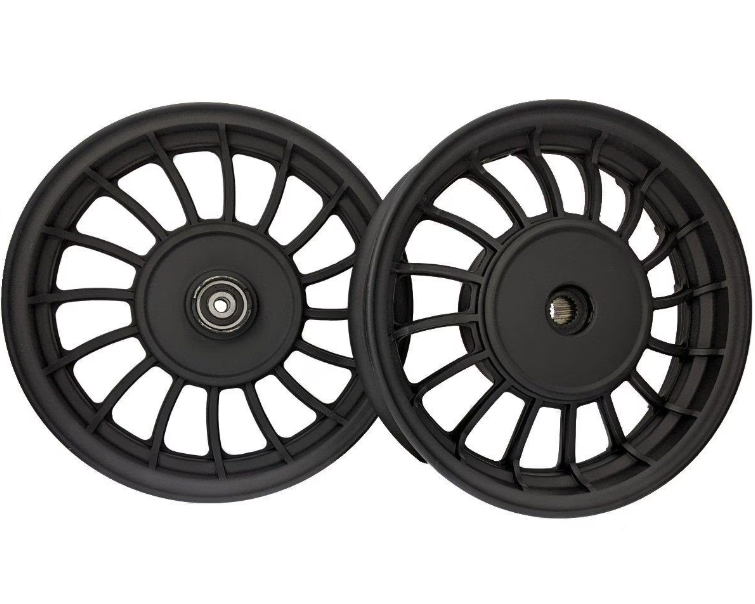 MotoTec Universal Parts 10" FRONT & REAR ALUMINUM WHEEELSET for Retro 50cc Scooters