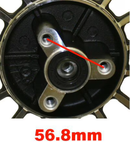 MotoTec Universal Parts 10" FRONT & REAR ALUMINUM WHEEELSET for Retro 50cc Scooters