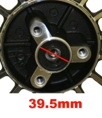 MotoTec Universal Parts 10" FRONT & REAR ALUMINUM WHEEELSET for Retro 50cc Scooters