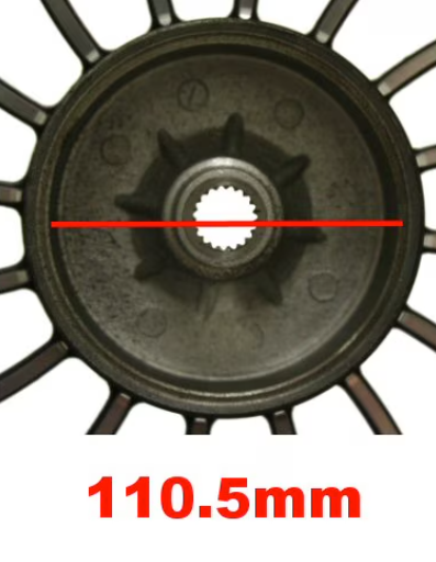 MotoTec Universal Parts 10" FRONT & REAR ALUMINUM WHEEELSET for Retro 50cc Scooters