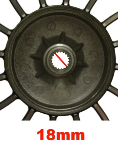 MotoTec Universal Parts 10" FRONT & REAR ALUMINUM WHEEELSET for Retro 50cc Scooters