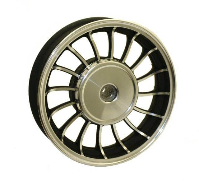 MotoTec Universal Parts 2.15x10" REAR ALUMINUM WHEEL for Retro 50cc Scooters, 144-35