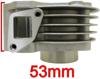 MotoTec Universal Parts 50cc QMB139 4-Stroke Cylinder & Head Kit, 64mm Valves