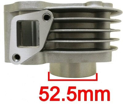 MotoTec Universal Parts 50cc QMB139 4-Stroke Cylinder & Head Kit, 64mm Valves