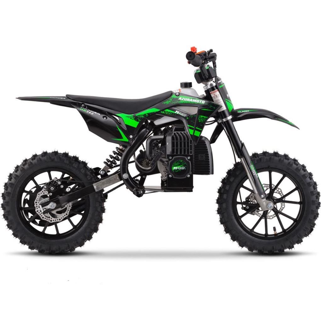 MotoTec THUNDER 50cc 2-Stroke Suspension Kids' Gas Dirt Bike