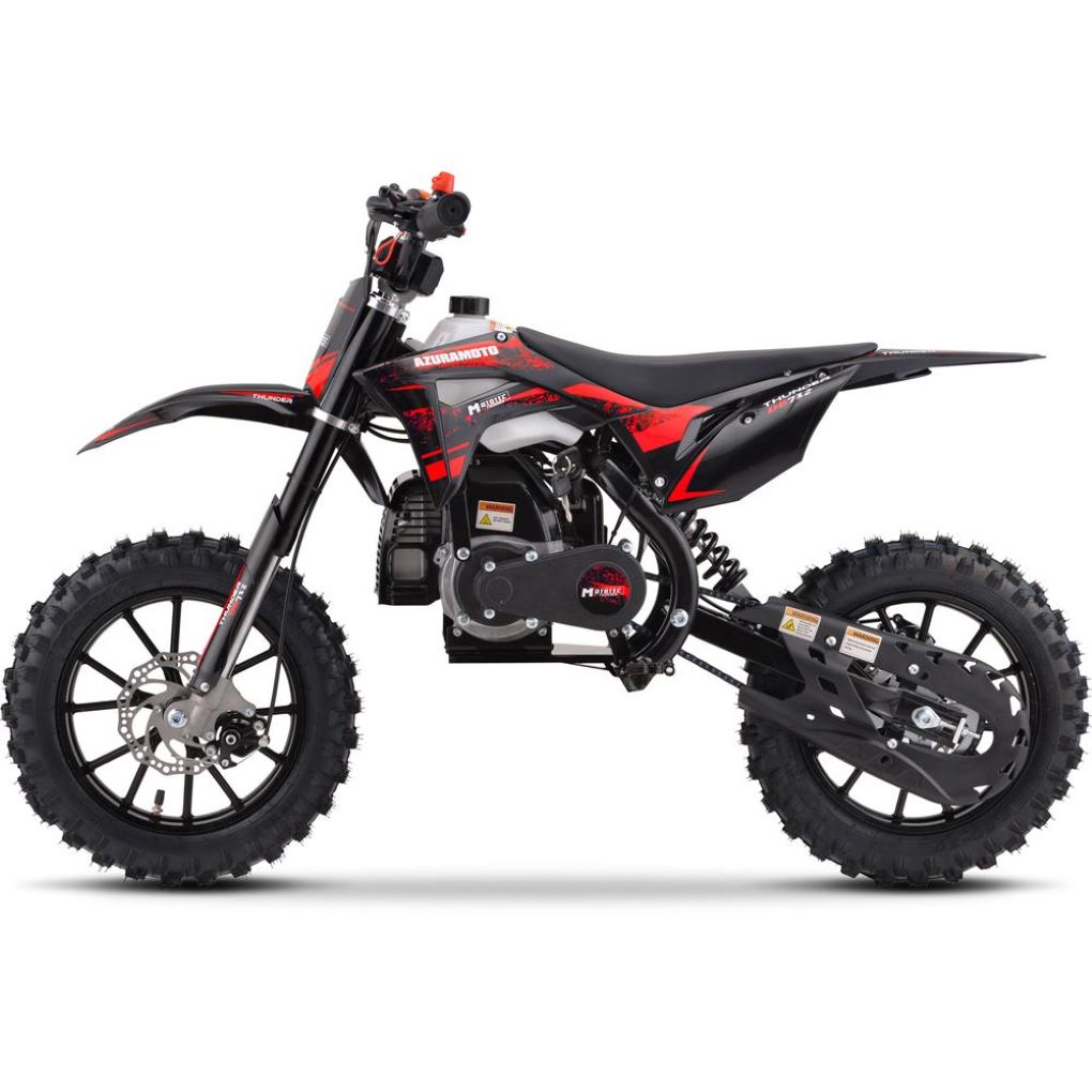 MotoTec THUNDER 50cc 2-Stroke Suspension Kids' Gas Dirt Bike