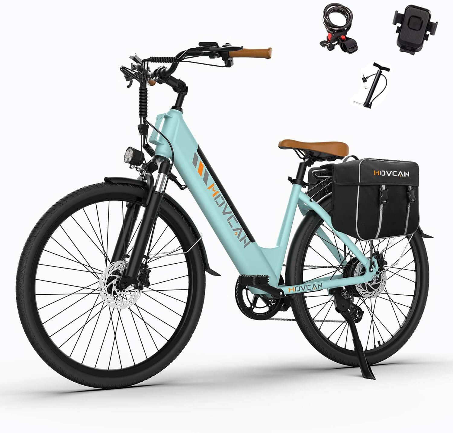Movcan V80 Classic 1500W 48V 7 Speed City Cruiser Electric Bike