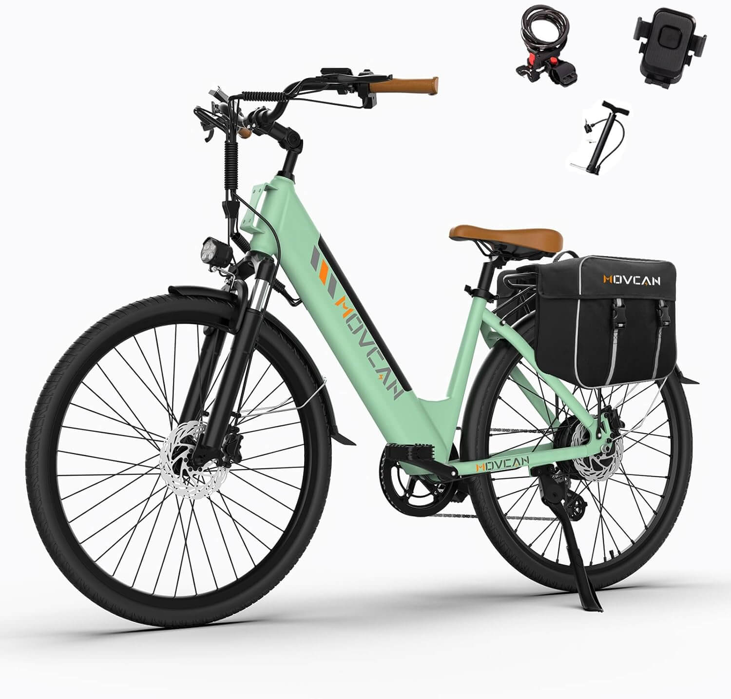 Movcan V80 Classic 1500W 48V 7 Speed City Cruiser Electric Bike