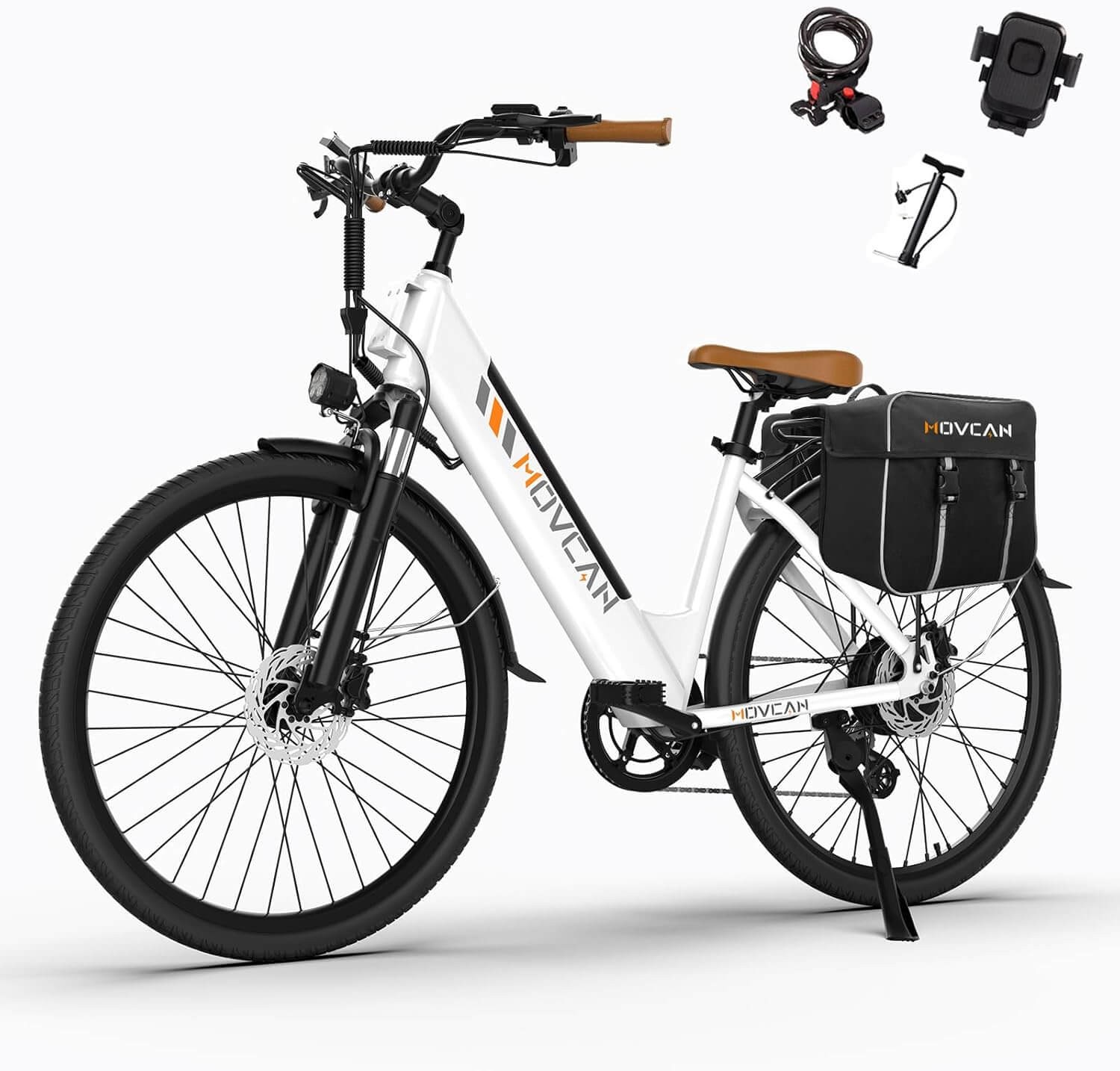 Movcan V80 Classic 1500W 48V 7 Speed City Cruiser Electric Bike