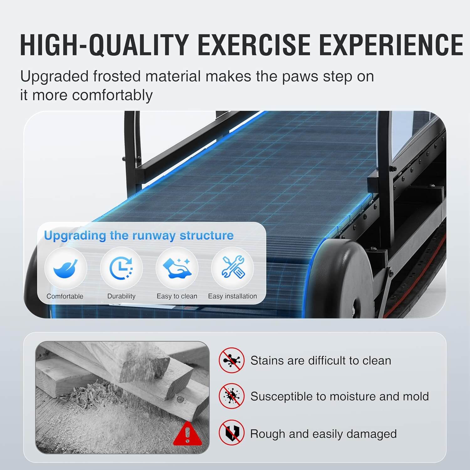 Moysoon Adjustable Ramp Dog Treadmill