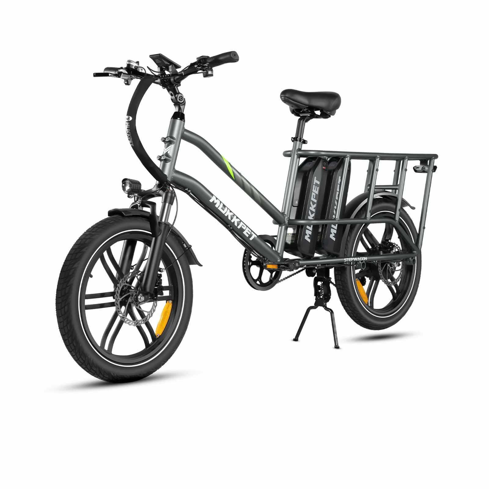 2025 Mukkpet STEPWAGON 750W 48V Dual Battery Cargo Front Suspension Electric Bike