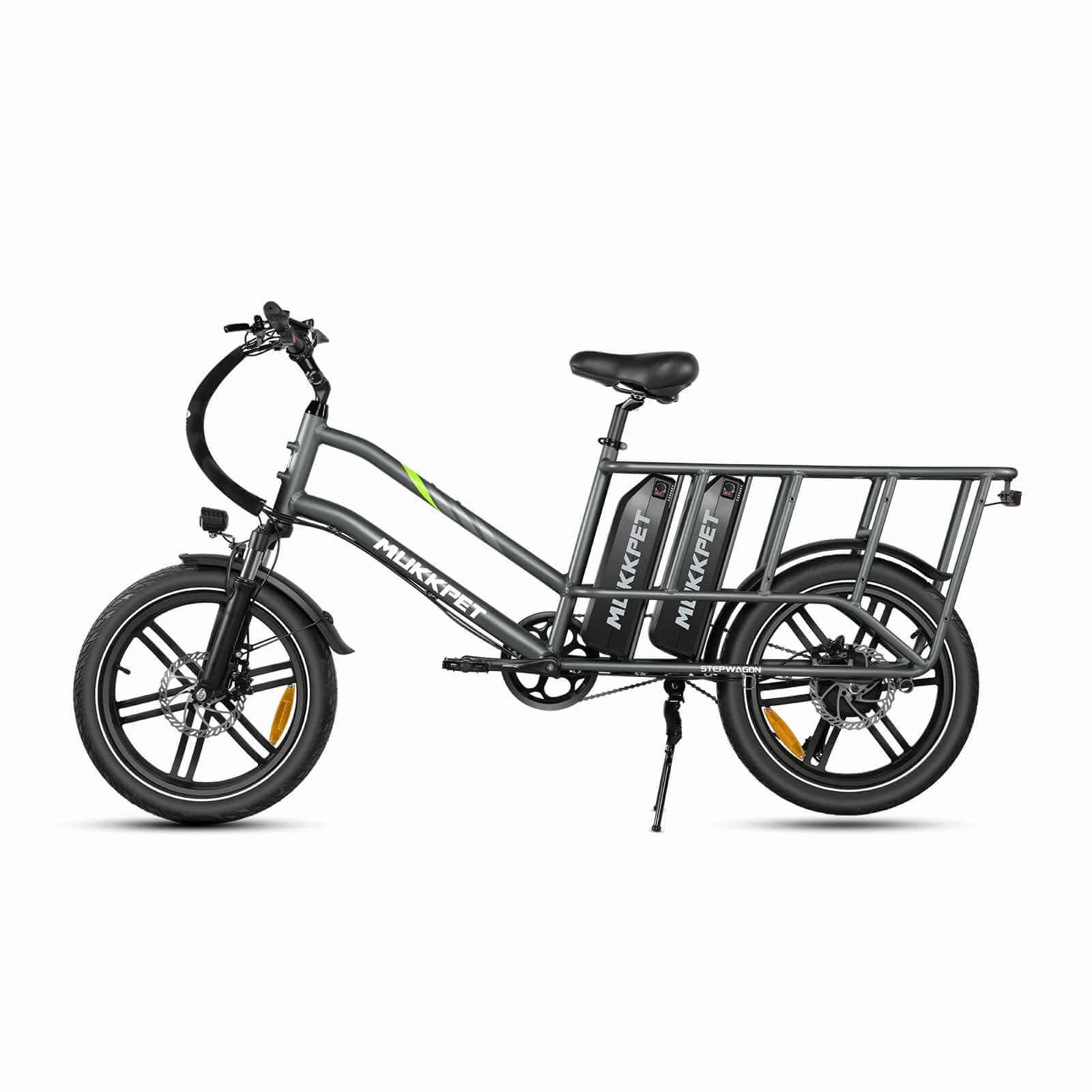 2025 Mukkpet STEPWAGON 750W 48V Dual Battery Cargo Front Suspension Electric Bike