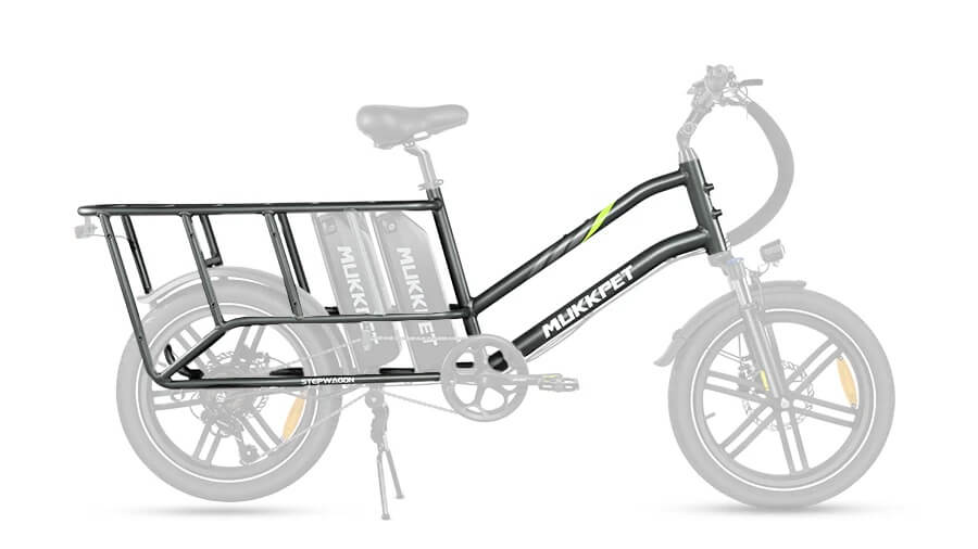 2025 Mukkpet STEPWAGON 750W 48V Dual Battery Cargo Front Suspension Electric Bike