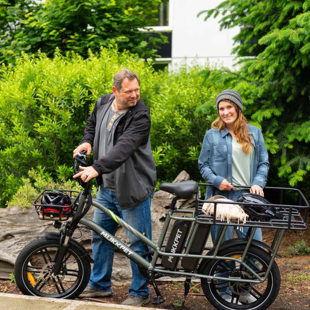 2025 Mukkpet STEPWAGON 750W 48V Dual Battery Cargo Front Suspension Electric Bike