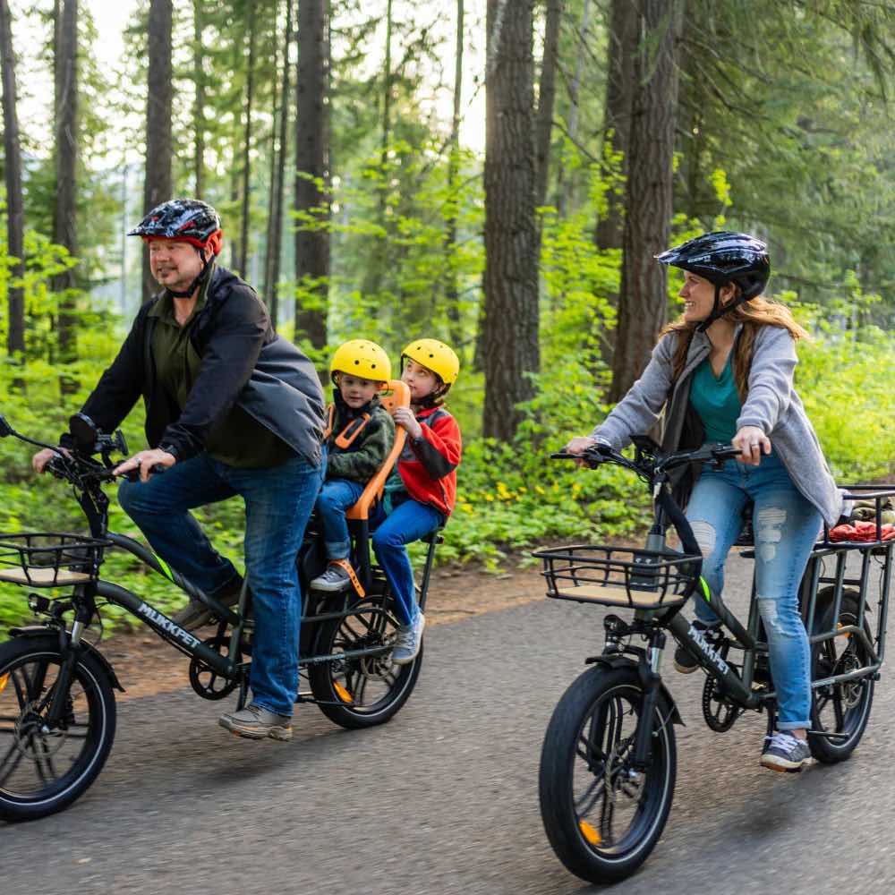 2025 Mukkpet STEPWAGON 750W 48V Dual Battery Cargo Front Suspension Electric Bike