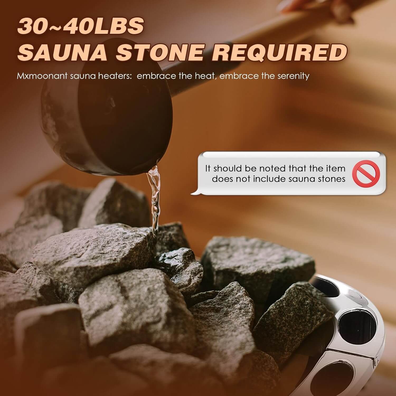 Mxmoonant 18"x13"x21" 220V Electric Sauna Heater