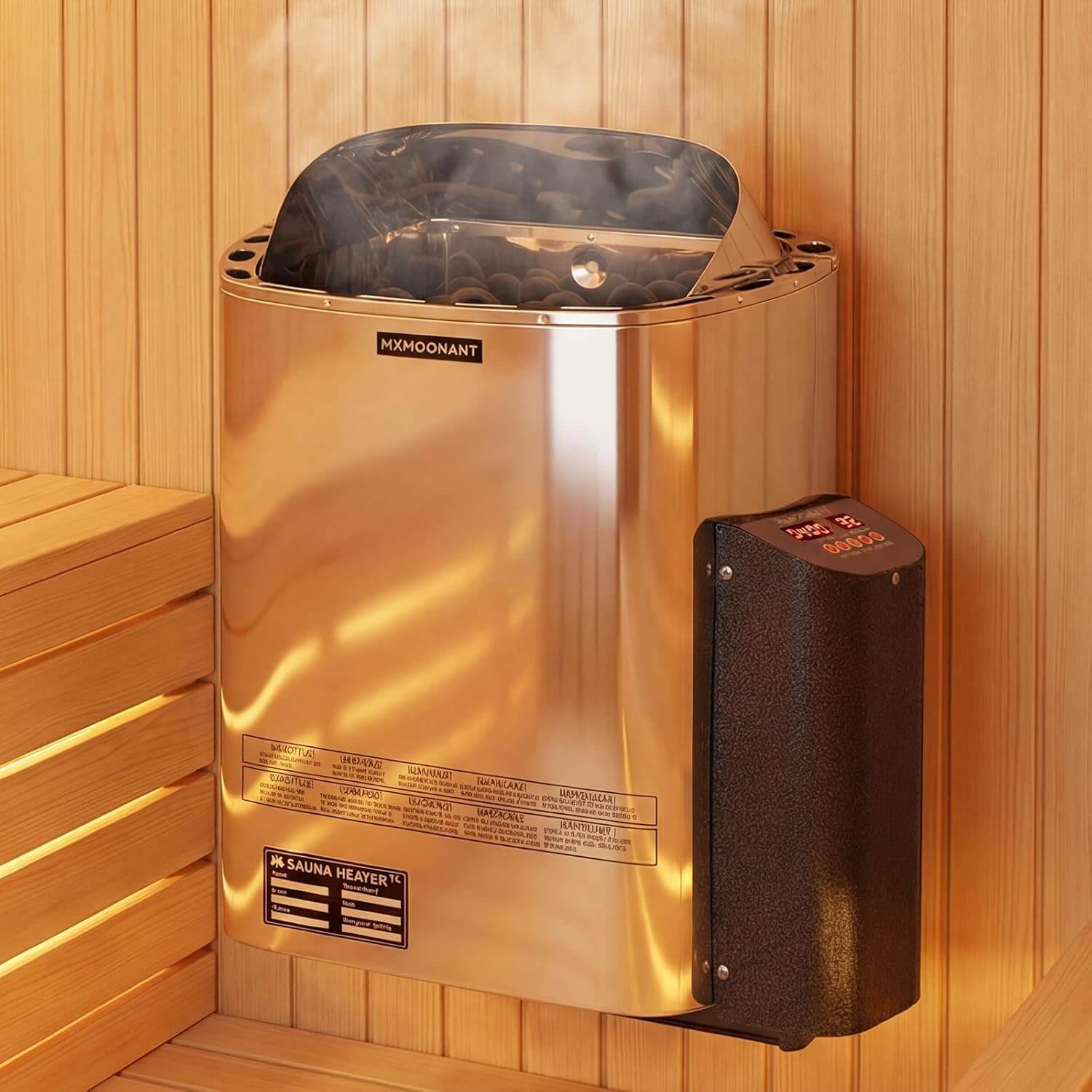 Mxmoonant 18"x13"x21" 220V Electric Sauna Heater