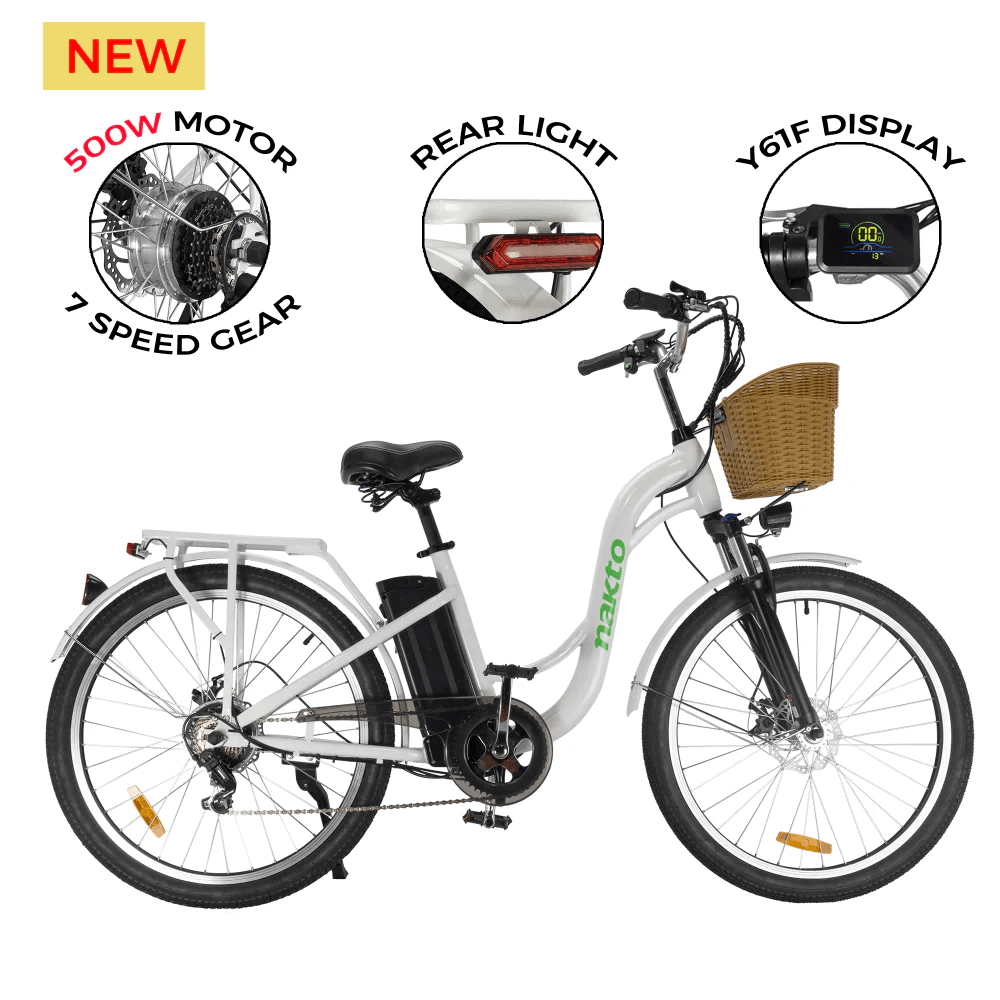 2025 Nakto CAMEL 2 500W 48V 26" Step-Through Electric Bike
