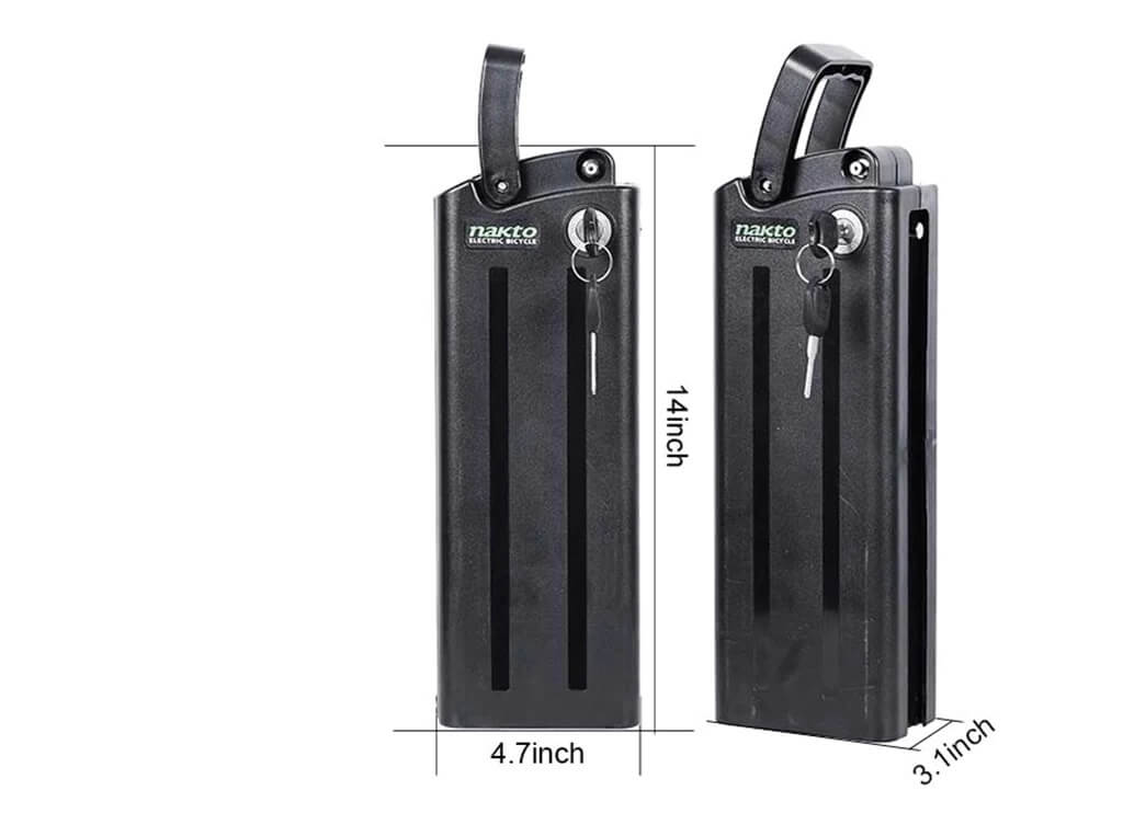 Nakto Electric Bike Lithium BATTERY PACK, Various Models Super Cruiser 500W 48V 12Ah Nakto Electric Bike Lithium BATTERY PACK, Various Models Super Cruiser 500W 48V 12Ah