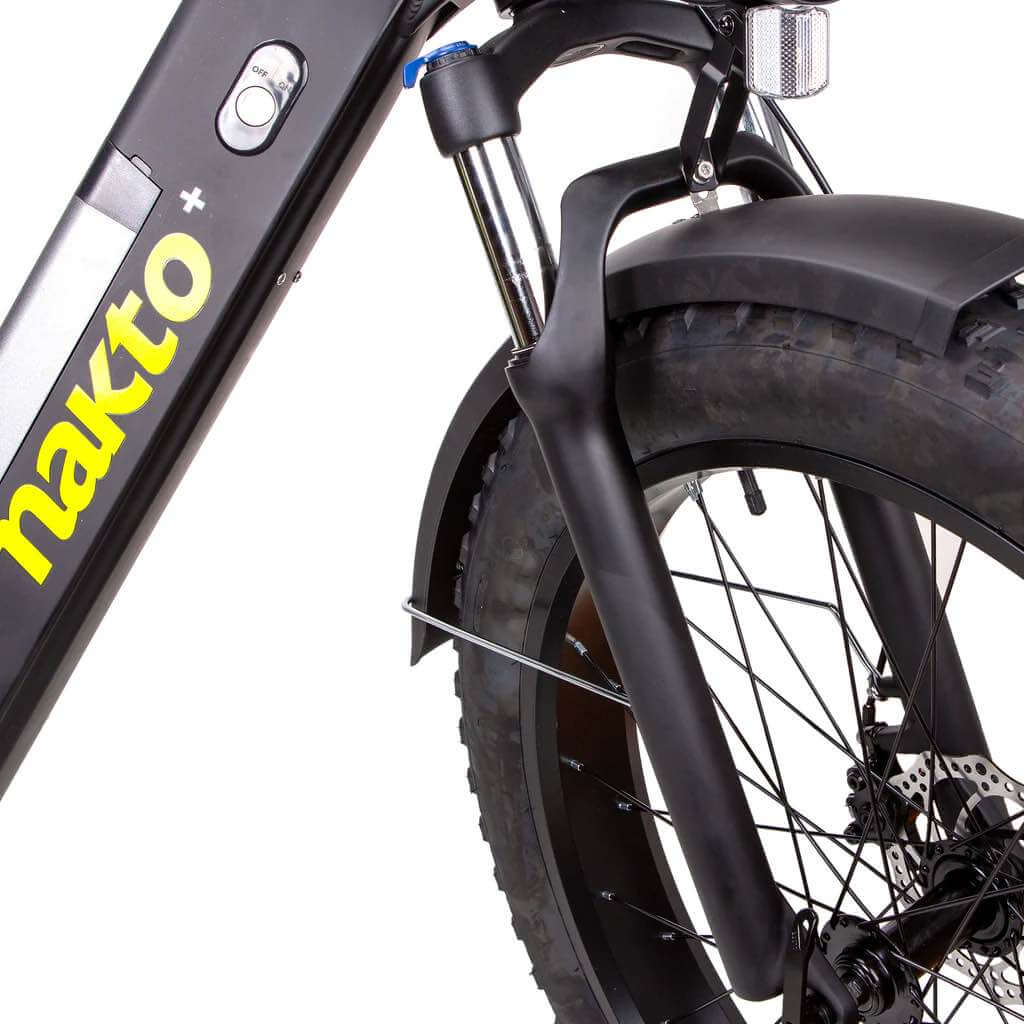 2024 Nakto F6 1000W 48V Dual Disc Brakes Fat Tire Suspension Electric Bike