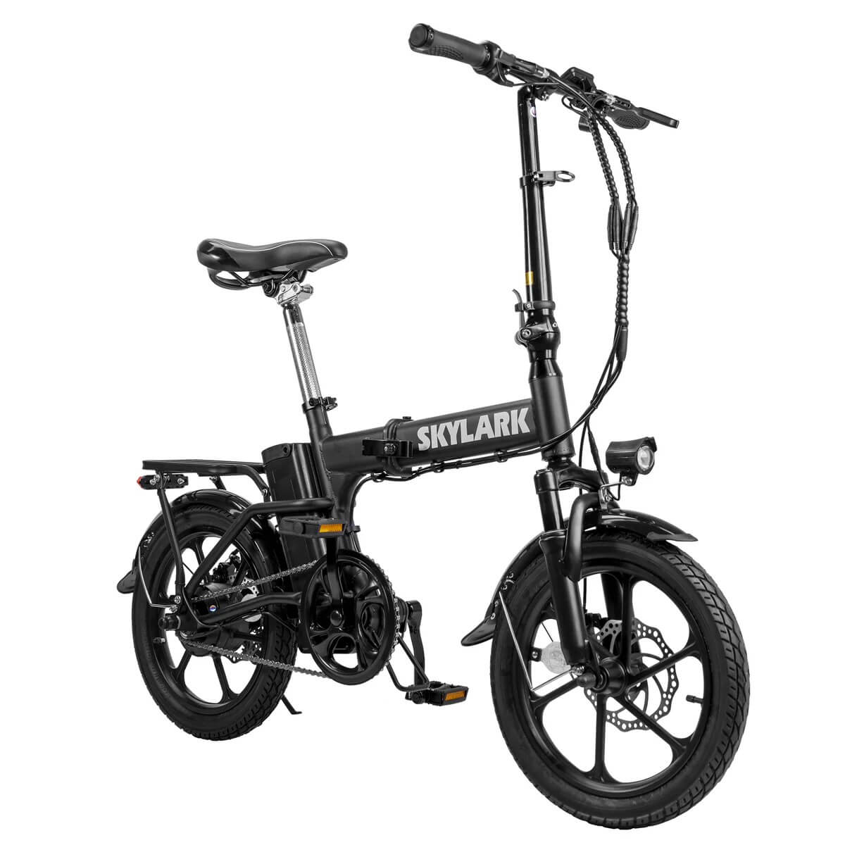 2025 Nakto SKYLARK 2 500W 48V 16" Lithium Folding Electric Bike, Front Suspension