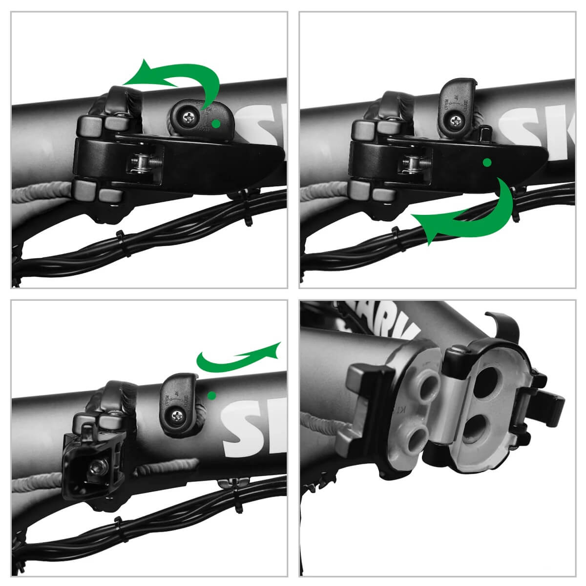 2025 Nakto SKYLARK 2 500W 48V 16" Lithium Folding Electric Bike, Front Suspension