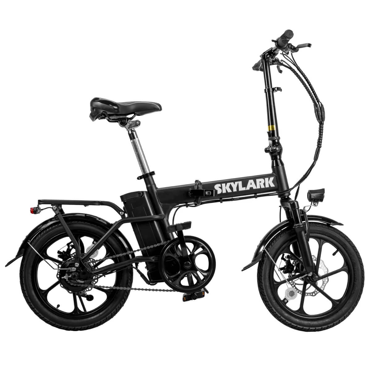 2025 Nakto SKYLARK 2 500W 48V 16" Lithium Folding Electric Bike, Front Suspension