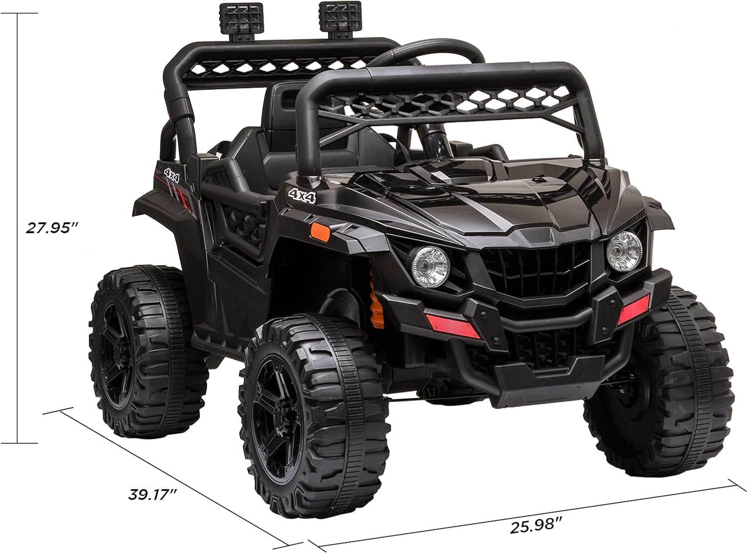 Nasitip 12V 4x4 Spring Suspension Kids' Ride-On UTV Car