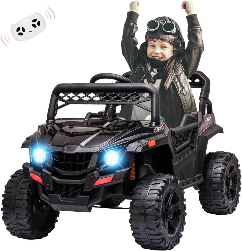 Nasitip 12V 4x4 Spring Suspension Kids' Ride-On UTV Car
