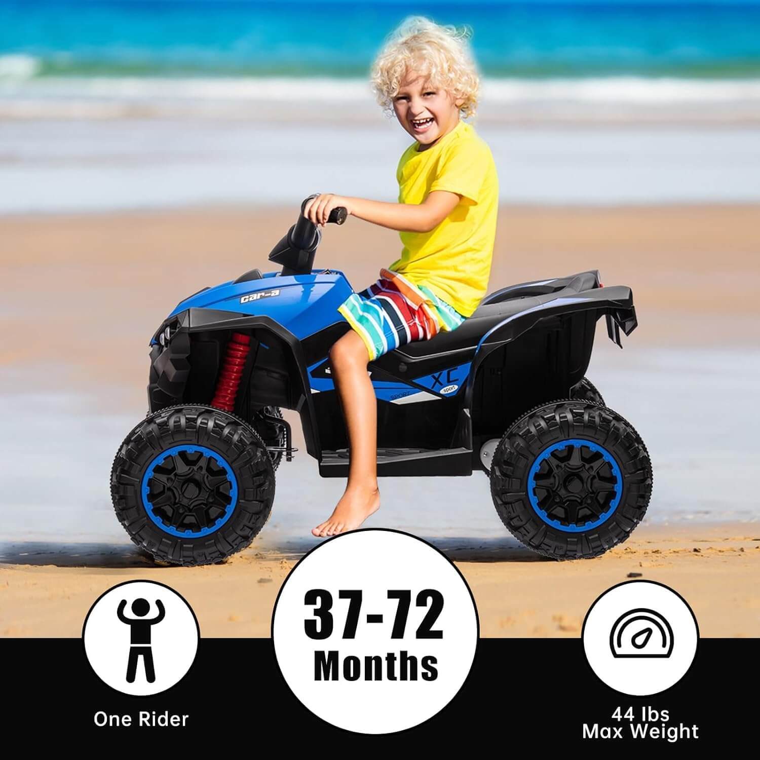 Nasitip 12V Kids' Ride-On Electric All-Terrain Vehicle ATV