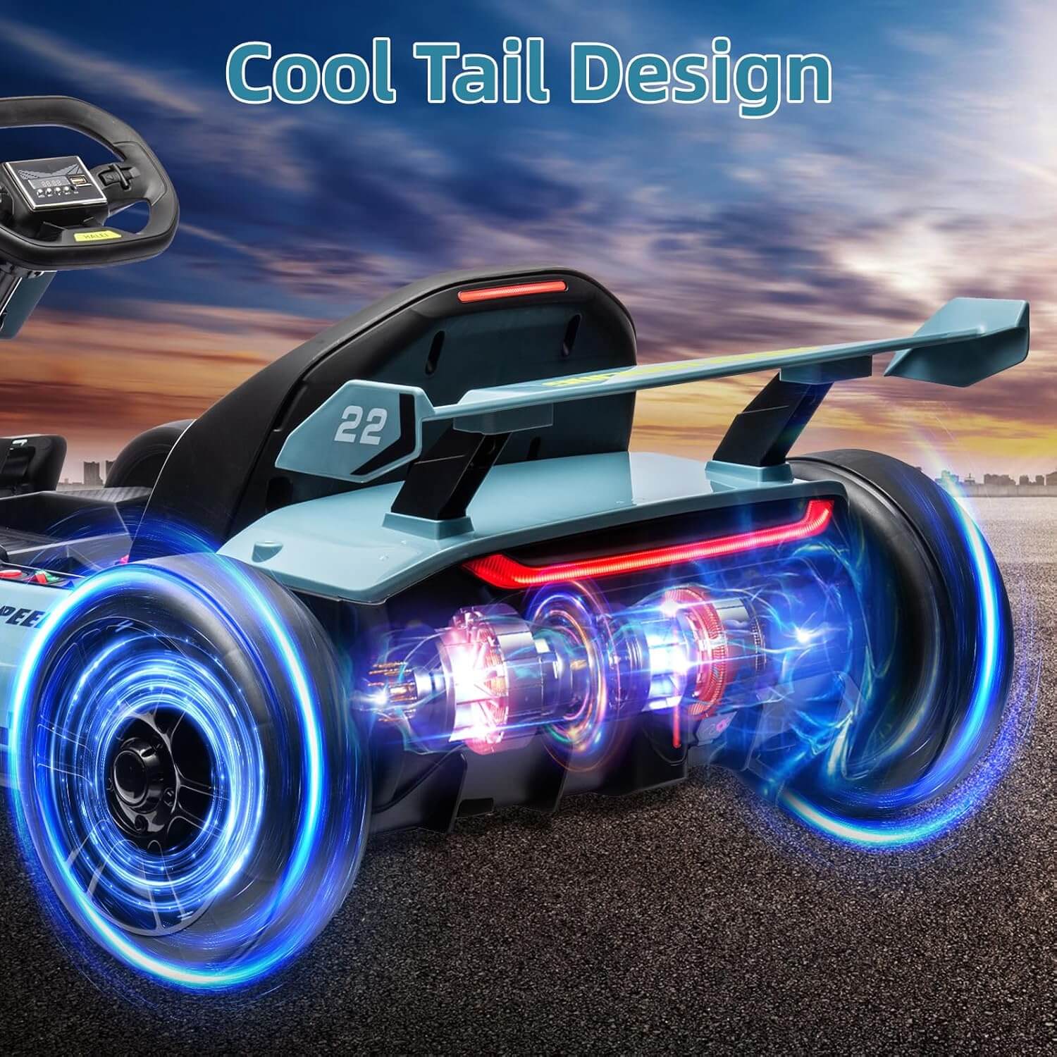 Nasitip 24V 300W Electric Pedal Go-Kart