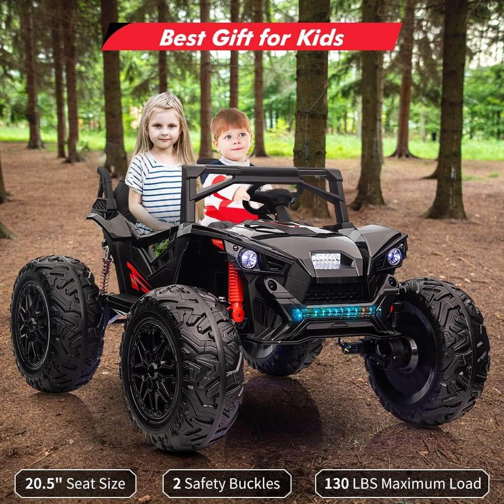 Nasitip 24V 4WD 2 Seater Extra Large EVA Wheels Kids' Ride-On UTV Car
