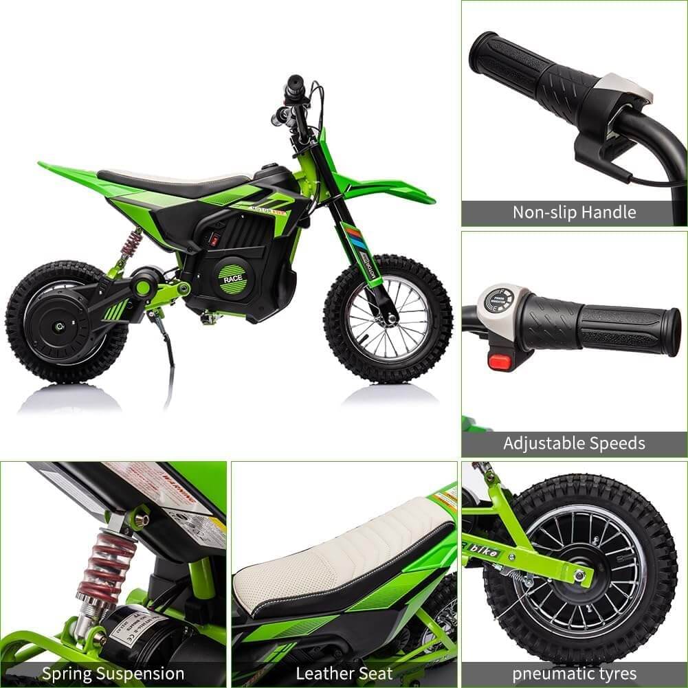 Nasitip 24V Kids' Off-Road Motocross Electric Dirt Bike