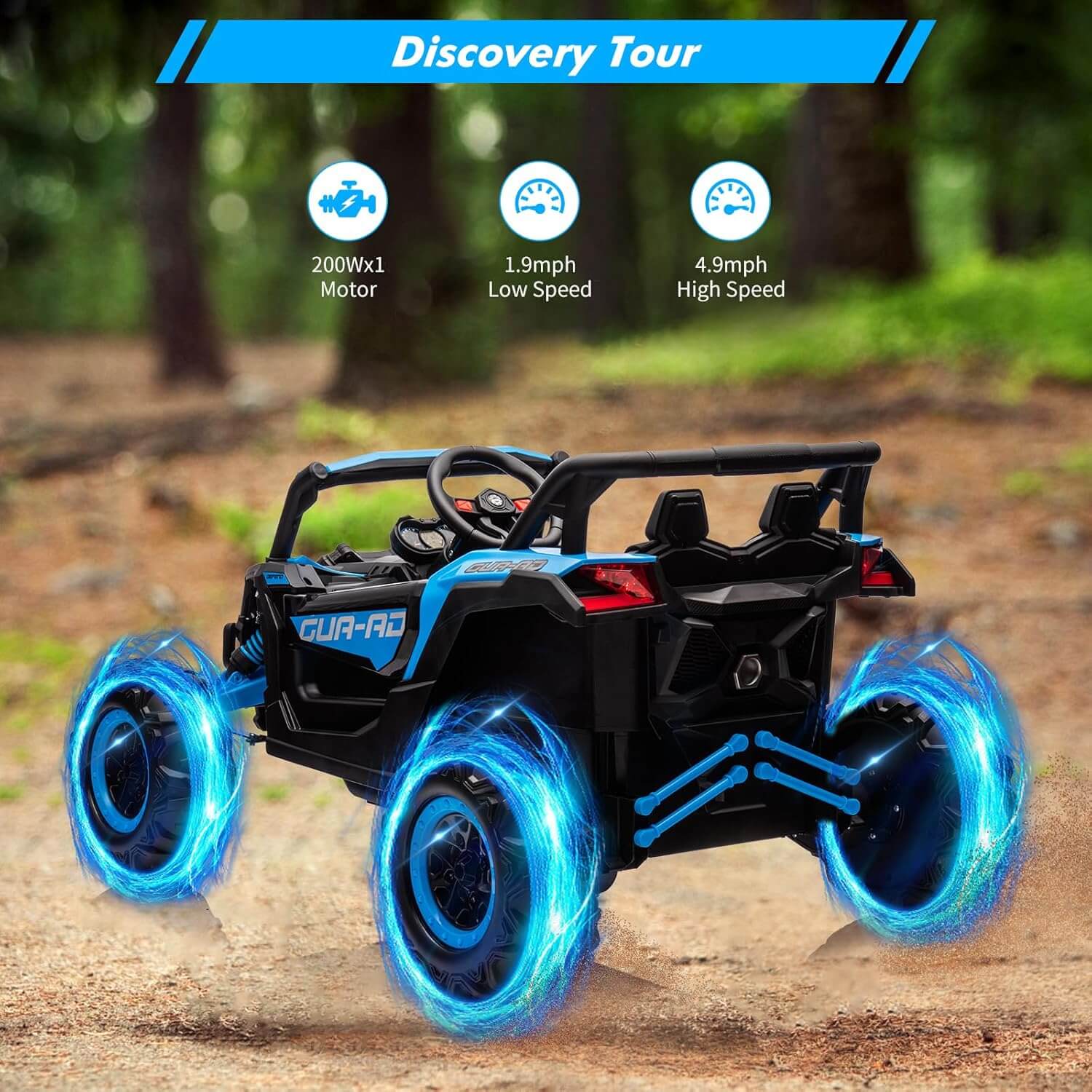 Nasitip 400W 24V Shock Absorbers Kids' Ride-On UTV Car