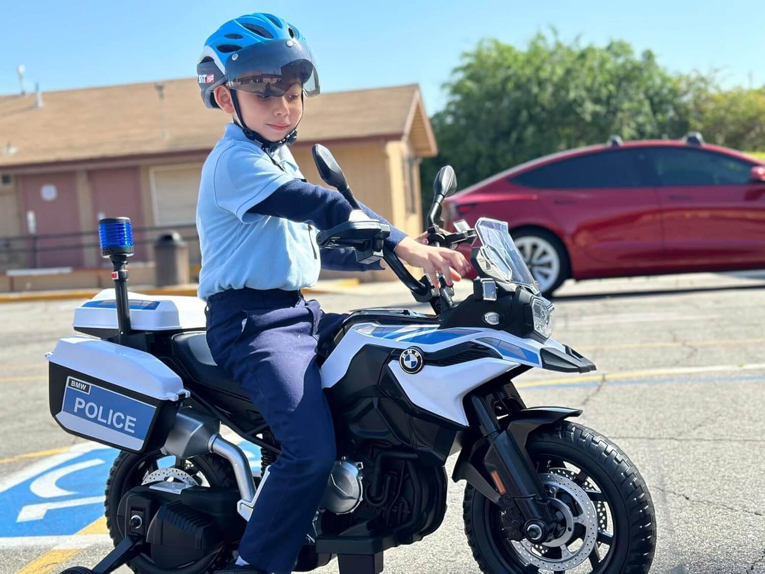 Nasitip BMW Licensed Police Kids Electric Ride-On Motorcycle