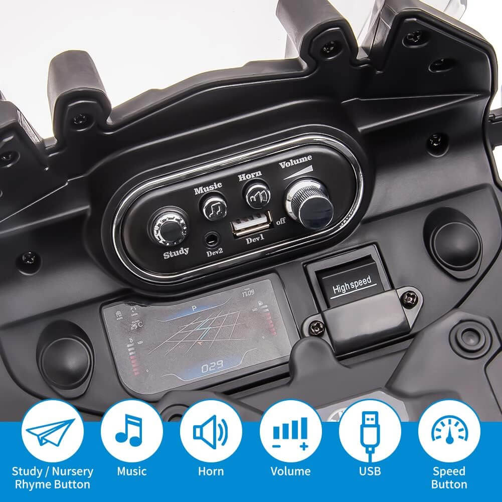 Nasitip BMW Licensed Police Kids Electric Ride-On Motorcycle