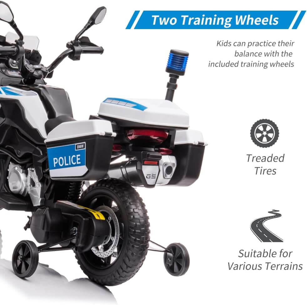 Nasitip BMW Licensed Police Kids Electric Ride-On Motorcycle