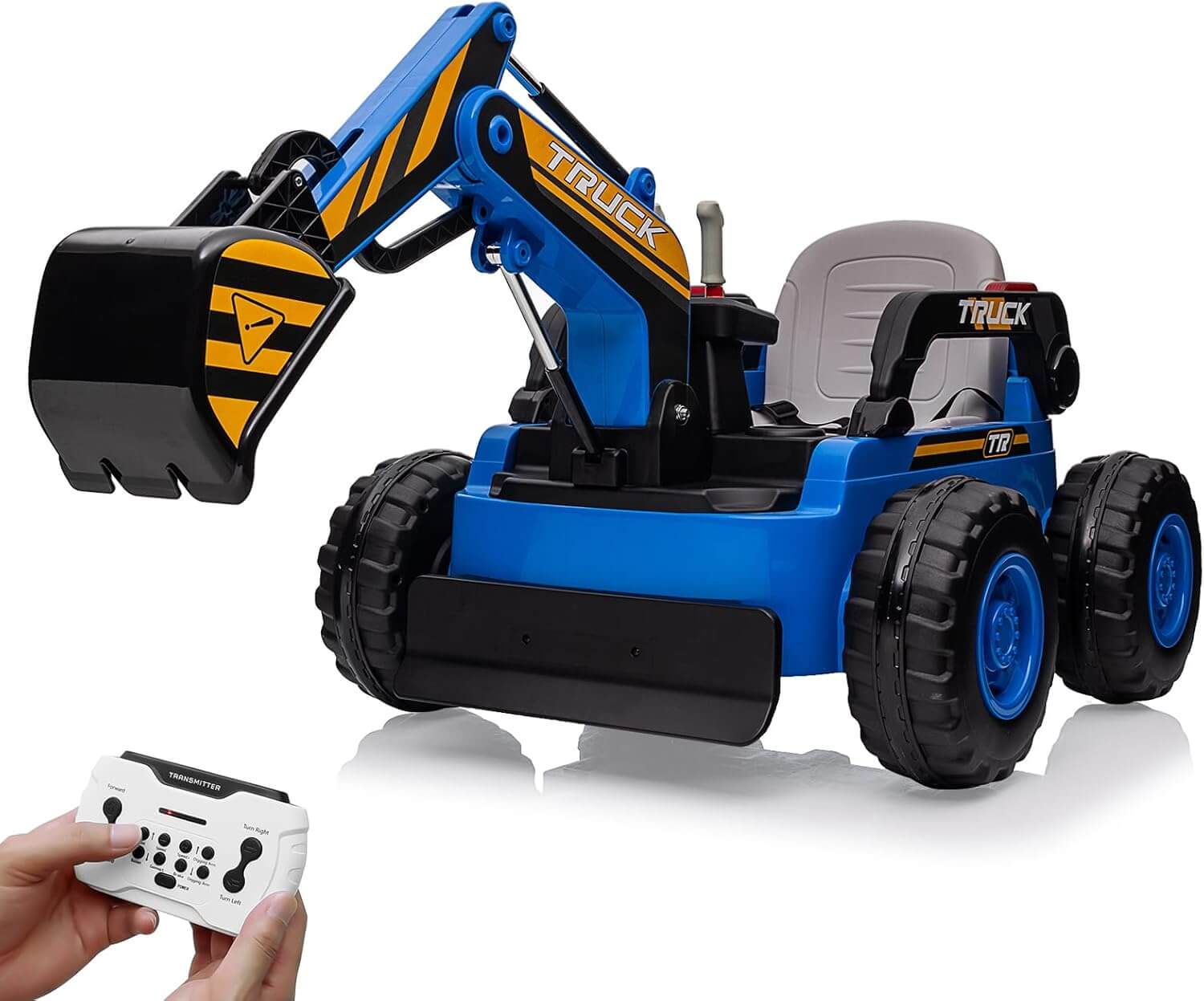 Nasitip Battery Powered Kids' Ride-On Excavator Digger Truck