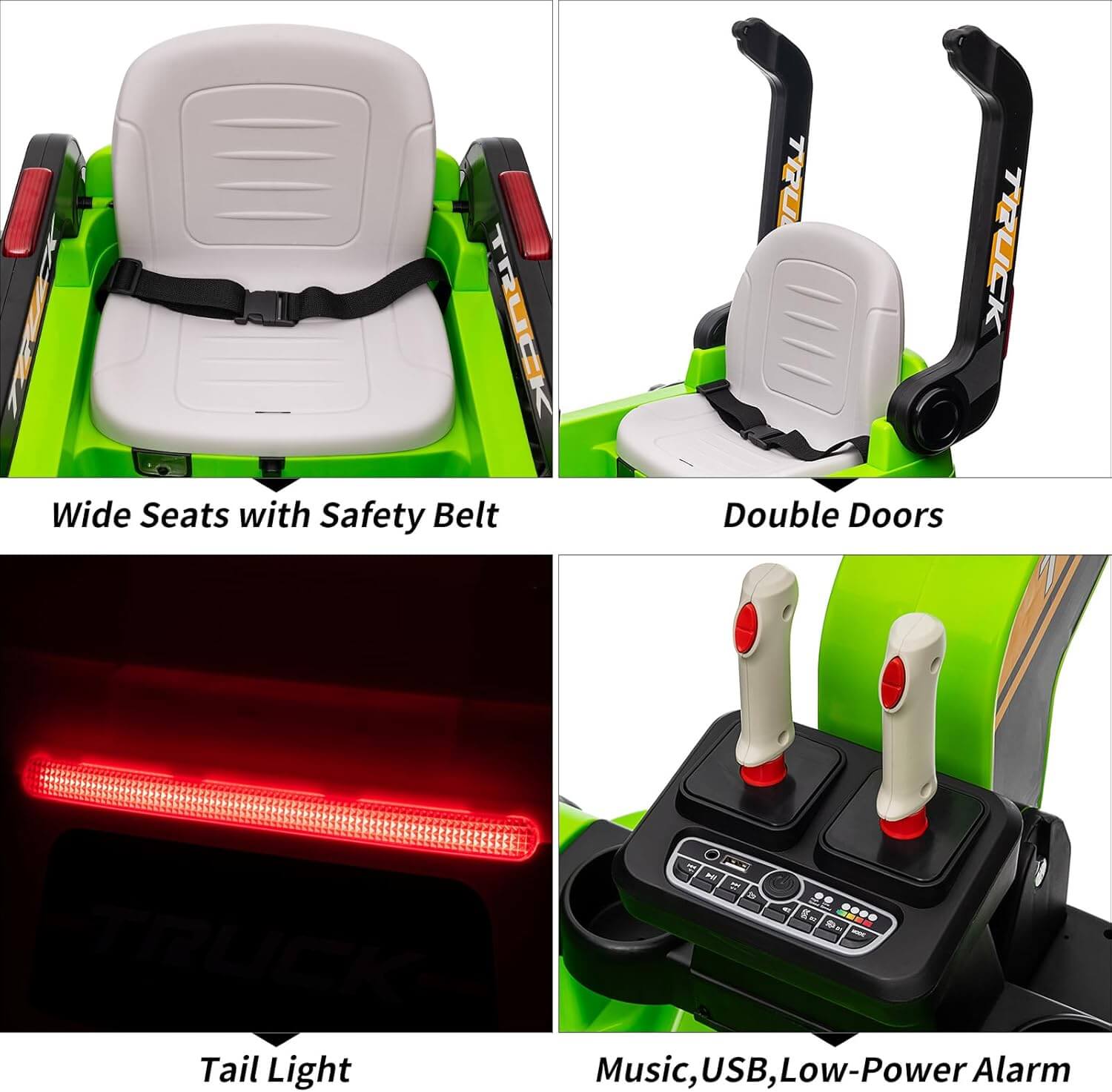 Nasitip Battery Powered Kids' Ride-On Excavator Digger Truck