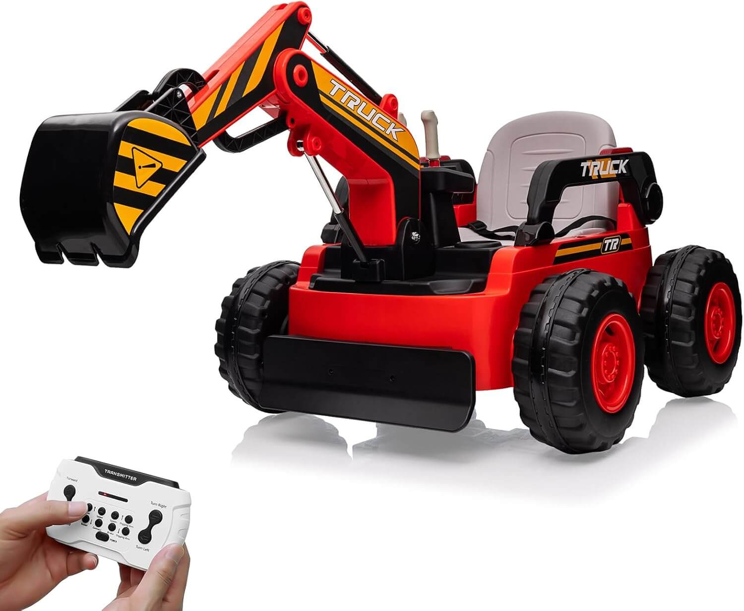 Nasitip Battery Powered Kids' Ride-On Excavator Digger Truck