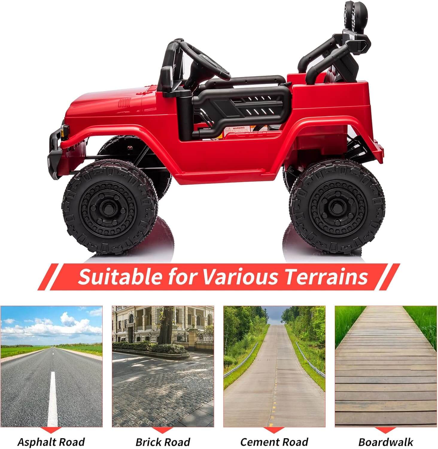 Nasitip Toyota Licensed Suspension Kids' Ride-On Truck, Remote Control