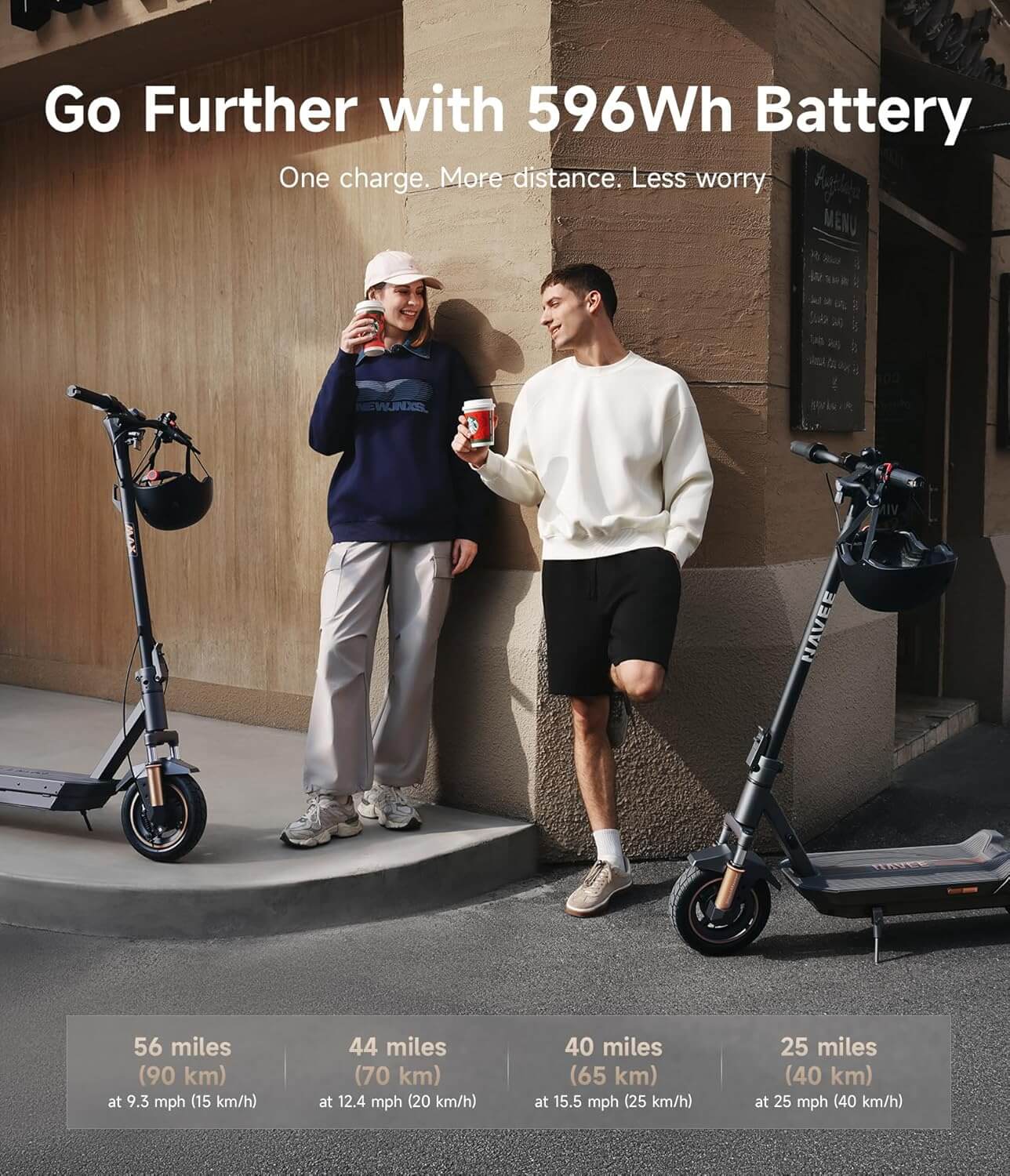 Navee GT5 MAX 1638W Folding Electric Scooter