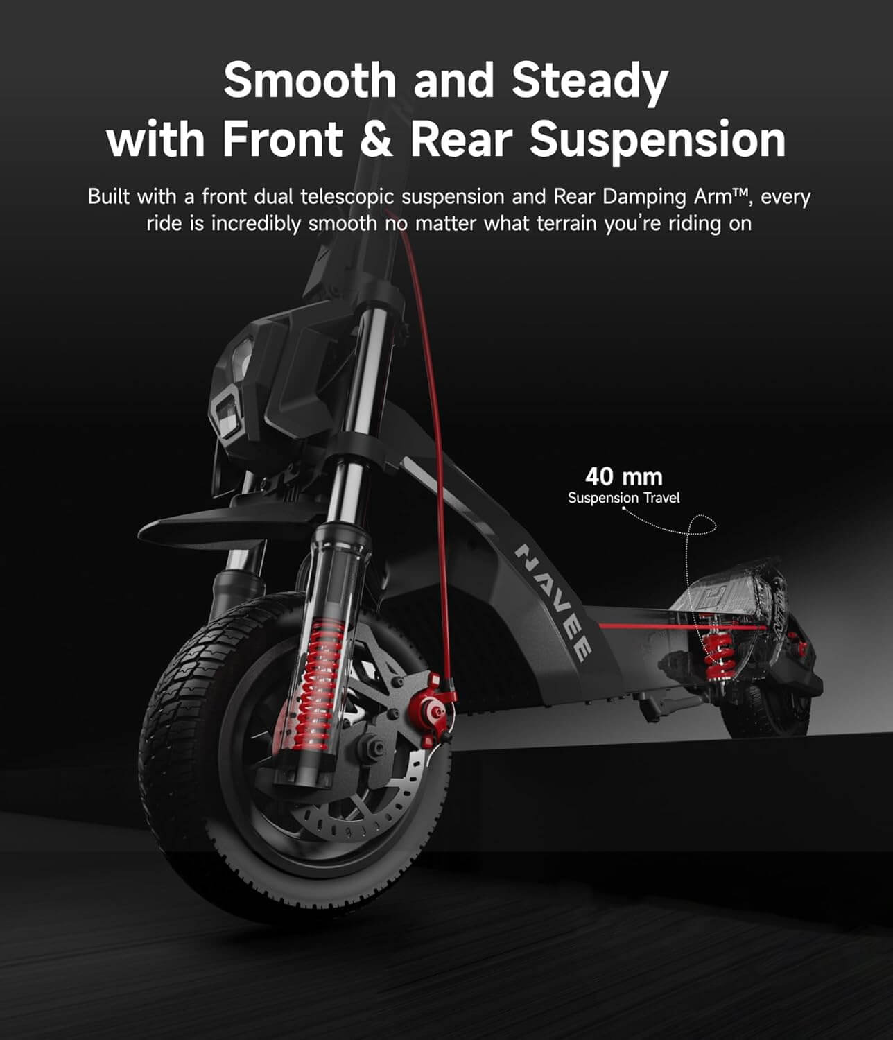 Navee NT5 MAX 1900W Dual Telescopic Electric Scooter