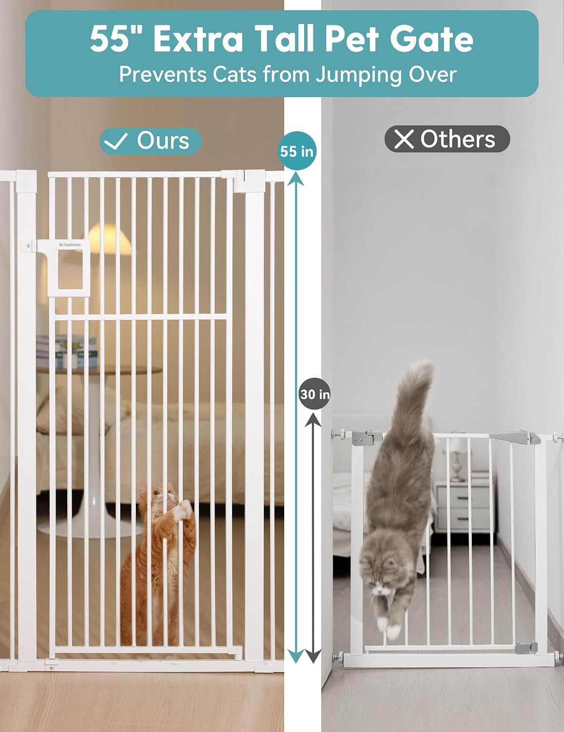No Pawblems CM02 Extra Tall Pet Gate