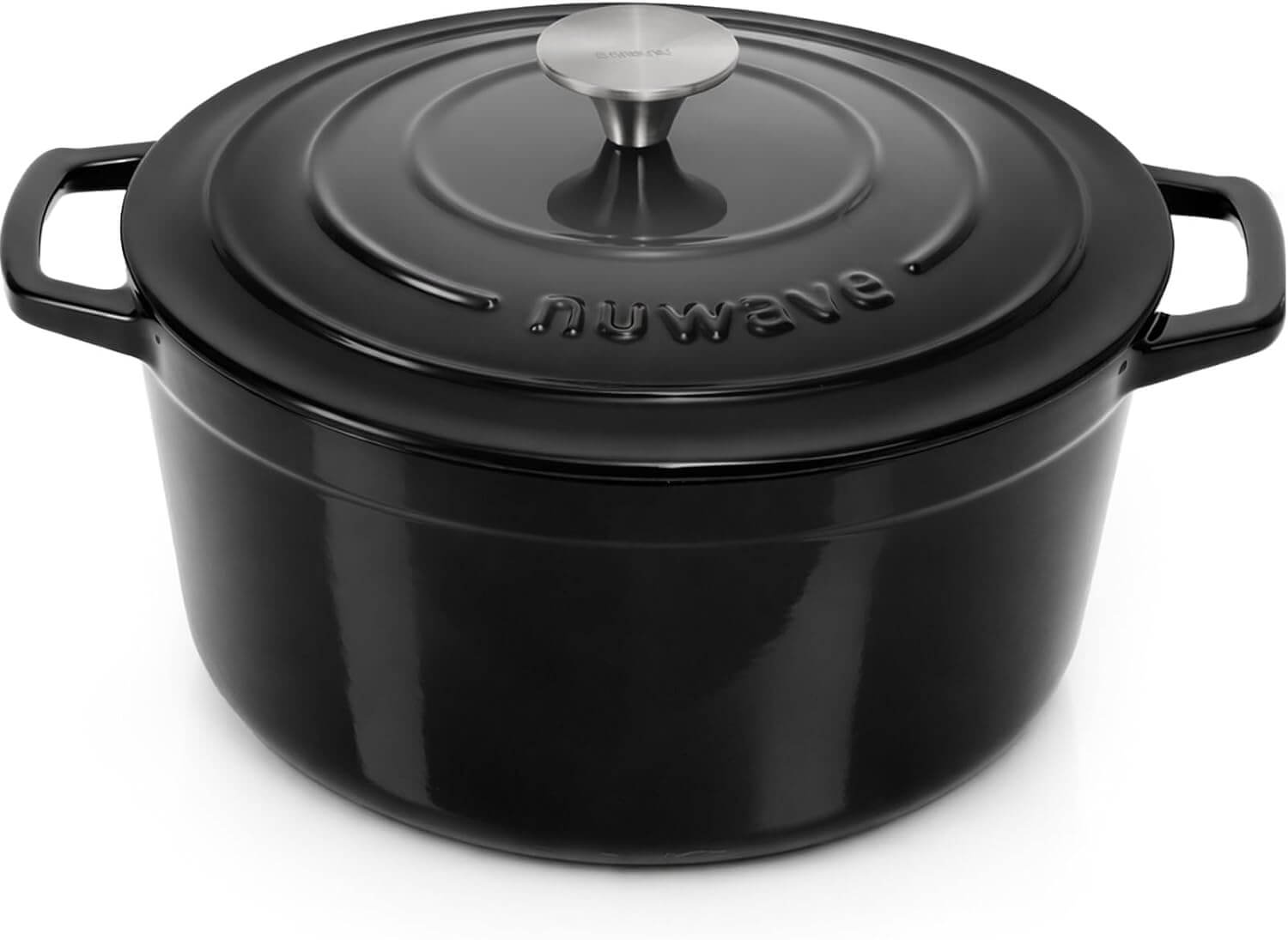 Nuwave 6QT Cast Iron Dutch Oven Pot with Lid