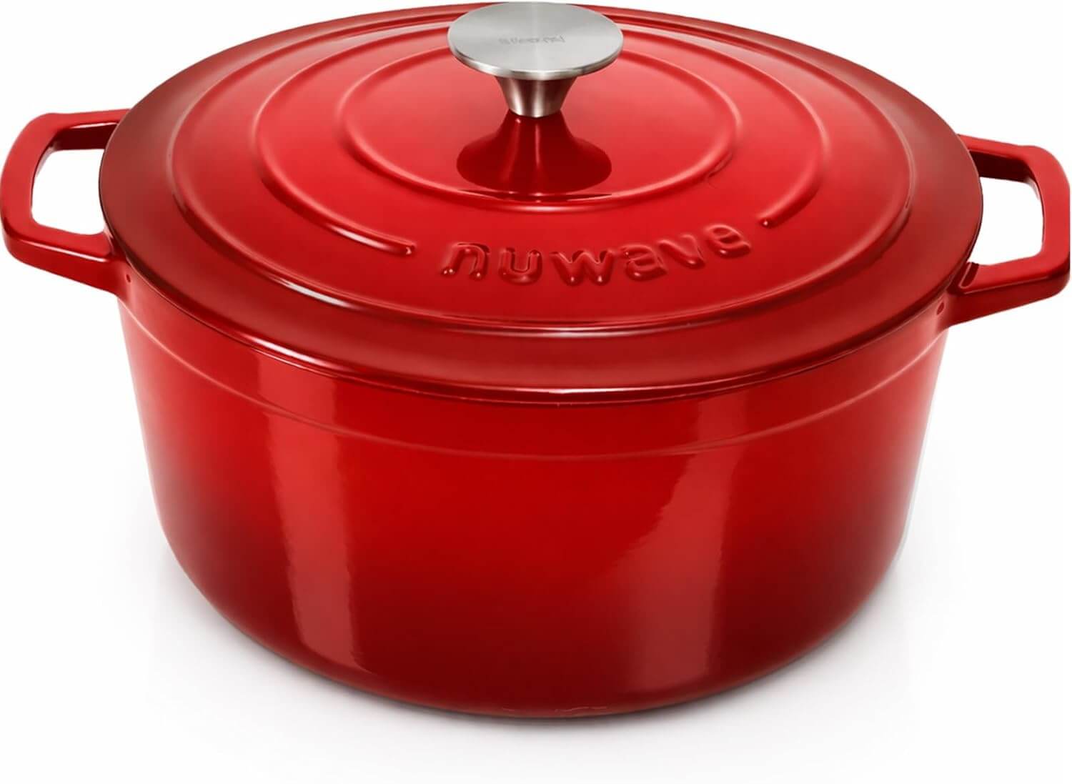 Nuwave 6QT Cast Iron Dutch Oven Pot with Lid